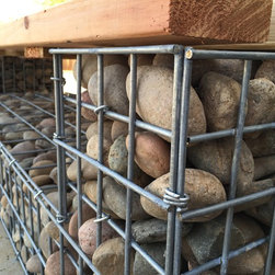 Custom Gabion Bench Seat - Outdoor Benches