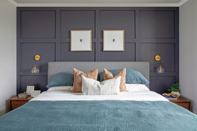 Inspiration for a transitional bedroom remodel in Orange County