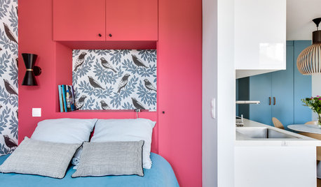 Houzz Франция: 3 проекта квартир-студий с выделенной спальней
