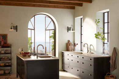 Kitchen - mediterranean kitchen idea in Albuquerque