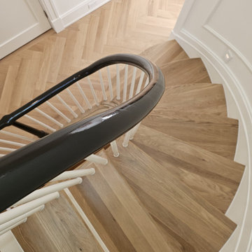 Project #131 | Three-Story Elliptical Staircase in Historic Home