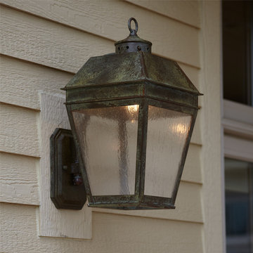 Outdoor Lighting for a New Traditional Country Estate