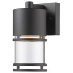 Z-Lite - Luminata 1 Light Outdoor Wall Light, Oil Rubbed Bronze - Clean contemporary styling with a traditional look make these fixtures well suited for any home.  Today's contemporary homes, as well as homes of the crafstmen style, are particularily well suited.  These aluminum fixtures are available in black, oil rubbed bronze and brushed nickel aluminum with clear glass.  Please note:  LED lights are not dimmable.