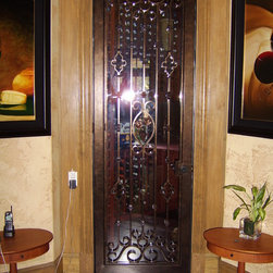 Wrought Iron Refridgerated Wine Doors - Products