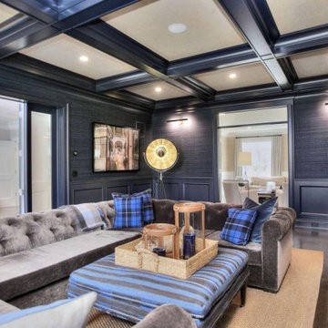 Cozy, elegant and bold living room.
