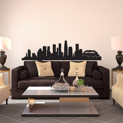 Los Angeles Skyline Silhouette - Wall Decals