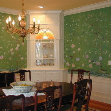 Hand painted wallpaper showroom