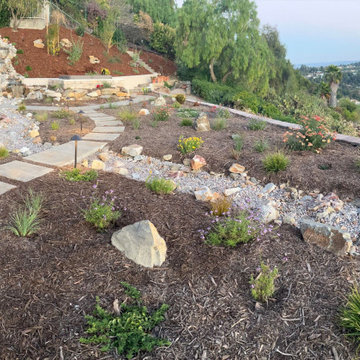 Xeriscape & Native Garden with Waterfall
