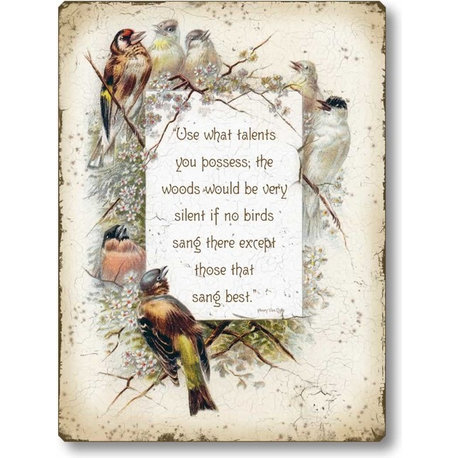 Vintage-Style Birds Sign