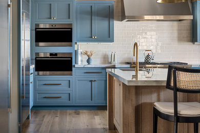 Kitchen - coastal kitchen idea in Boston