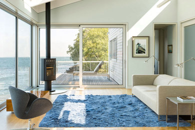 House Over Water - The Wavy Blue Rug