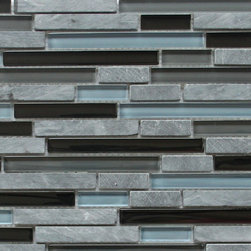 Black Shadow Glass Mosaics - Mosaic Tile