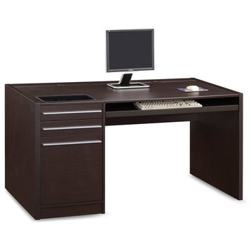 Coaster Halston 3-Drawer Rectangular Wood Connect-it Office Desk Cappuccino