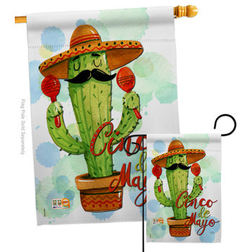 Mr Cactus Cinco de Mayo Country & Primitive Southwest Flags Set