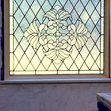 Large leaded glass windows