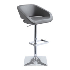 Sunpan Modern Home - Gustavo Adjustable Barstool, Graphite - Bar Stools and Counter Stools