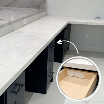 Homework Station In-Drawer Outlets