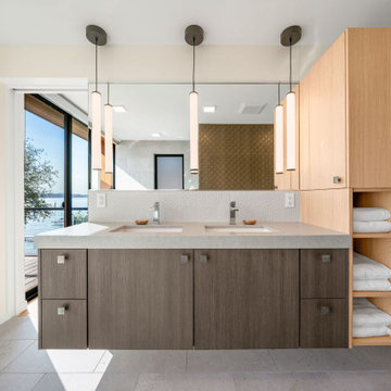 Narrow Lot Lake House