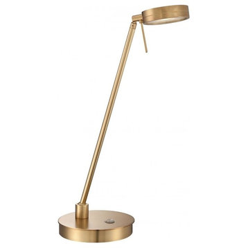 George's Reading Room Table Lamp, Honey Gold With Honey Gold Glass
