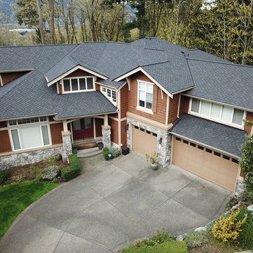 After Photo: CertainTeed Presidential TL Charcoal Black Composition Shingles