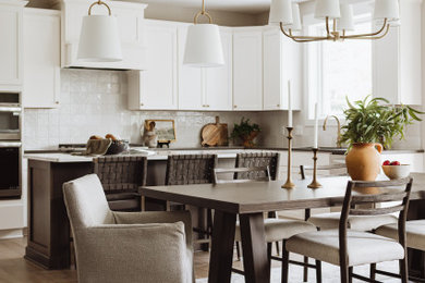 Inspiration for a transitional dining room remodel in Minneapolis
