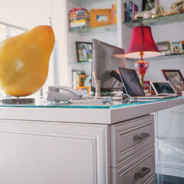 Inviting Custom Home Offices and Wall Bed