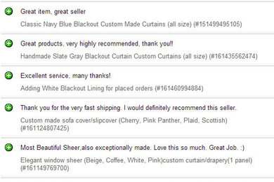 Review  on my eBay store