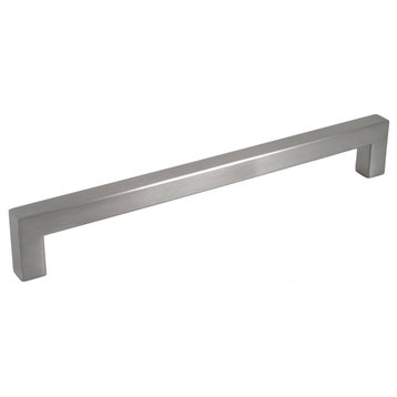 Celeste Square Bar Pull Cabinet Handle Brushed Nickel Stainless 12mm, 8"