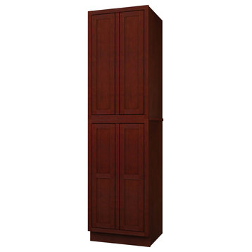 Sagehill Designs LDP2484 Lakewood 24" x 84" x 24" Pantry - Cabernet