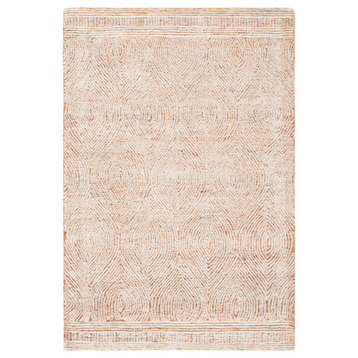 Safavieh Abstract Collection ABT340 Rug, Ivory/Rust, 2'x3'