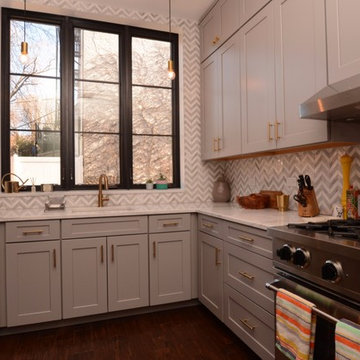 Gray Semi Custom Kitchen Cabinets