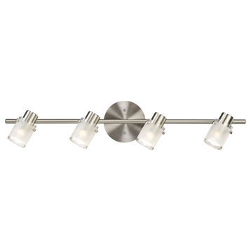 Canarm Cole 4-LT Track Light IT406A04BN10, Brushed Nickel