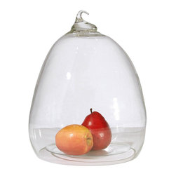 Belle Du Jaar Opus Hand Blown Glass Dome - Kitchen Canisters And Jars
