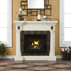 Holly & Martin&trade; Weatherford Convertible Gel Fireplace-Ivory - Indoor Fireplaces