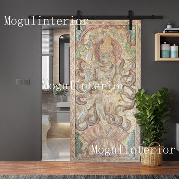 Antique Carved Zen Wall Panel & Headboards