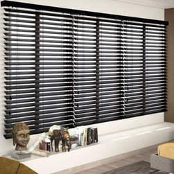 American Blinds Signature Wood Blinds in Dark Wenge - Venetian Blinds