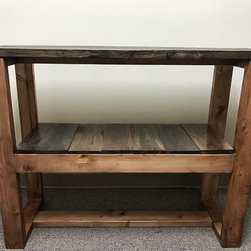 Reclaimed Rustic Wood Console Table - Console Tables