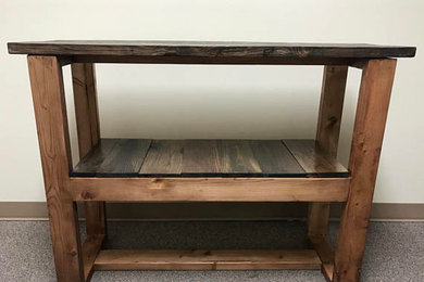 Reclaimed Rustic Wood Console Table