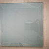 Frosted Elegance 8 in x 8 in Beveled Glass Square Tile in Glossy Mint Blue
