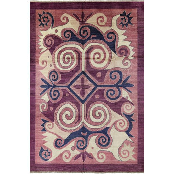 10x14 Signed Handmade Arts and Crafts Rug, P6155