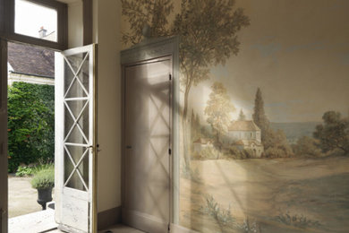 Inspiration for a transitional entryway remodel in Lyon