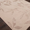 Hand-Knotted Floral Pattern Wool/ Art Silk Ivory/White Area Rug ( 8x11 )