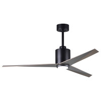 Eliza-LK 3-Bladed Paddle Fan With LED Light Kit, Matte Black, Gray Ash Tone