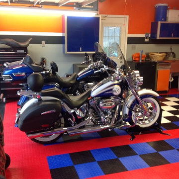RaceDeck Garage Floors - HOG heaven home garage