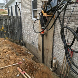 Foundation repair, Helical install 24 feet deep - Products