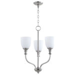 Quorum - Quorum 6811-3-65 Richmond - Three Light Chandelier - Shade Included: TRUE* Number of Bulbs: 3*Wattage: 60W* BulbType: Medium Base* Bulb Included: No