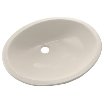 Toto Rendezvous Oval Undermount Bathroom Sink With CeFiONtect, Sedona Beige