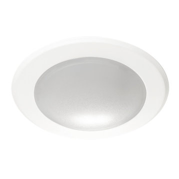 Slim - 6" LED Flush Mount - White Finish - Frosted Diffuser