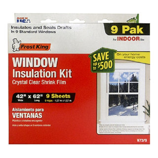 Frost King V73/9h Shrink Window Kit, Indoor, 42 x 62 in