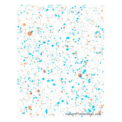 Removable and Reusable Splatter Pattern - Wallpaper